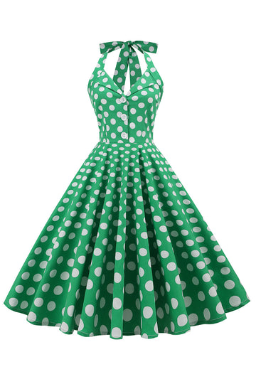 Vestido de Polka Dots 1950